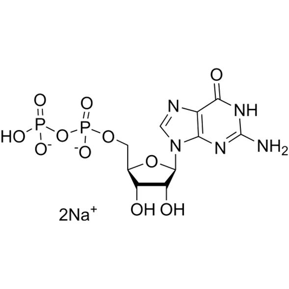 Guanosine 5'-diphosphate disodium salt Chemical Structure