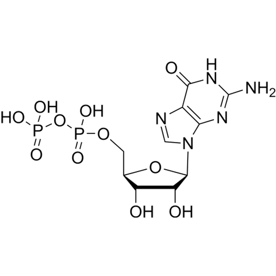 Guanosine 5'-diphosphate Chemical Structure