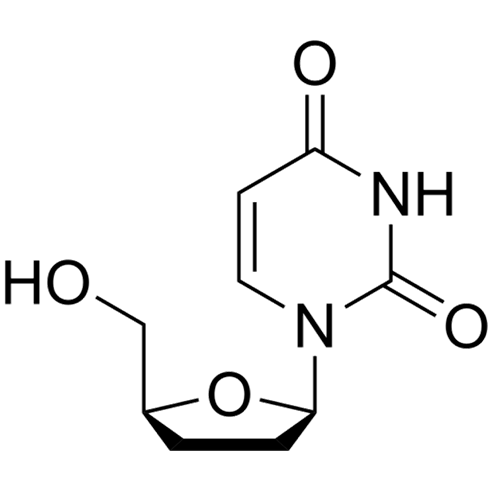 2',3'-Dideoxyuridine Chemical Structure