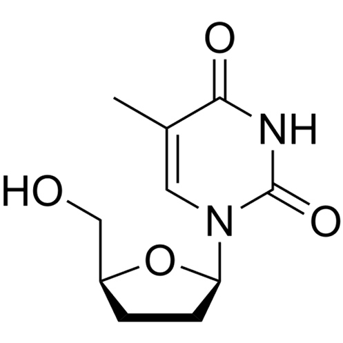 3′-Deoxythymidine Chemical Structure